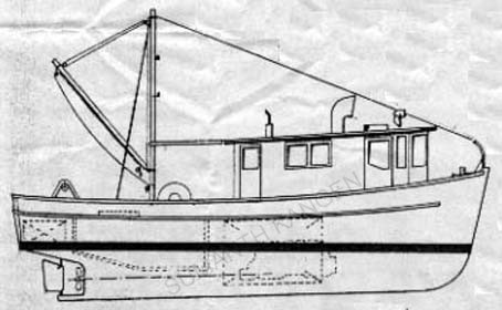 41' Trawler Drawing